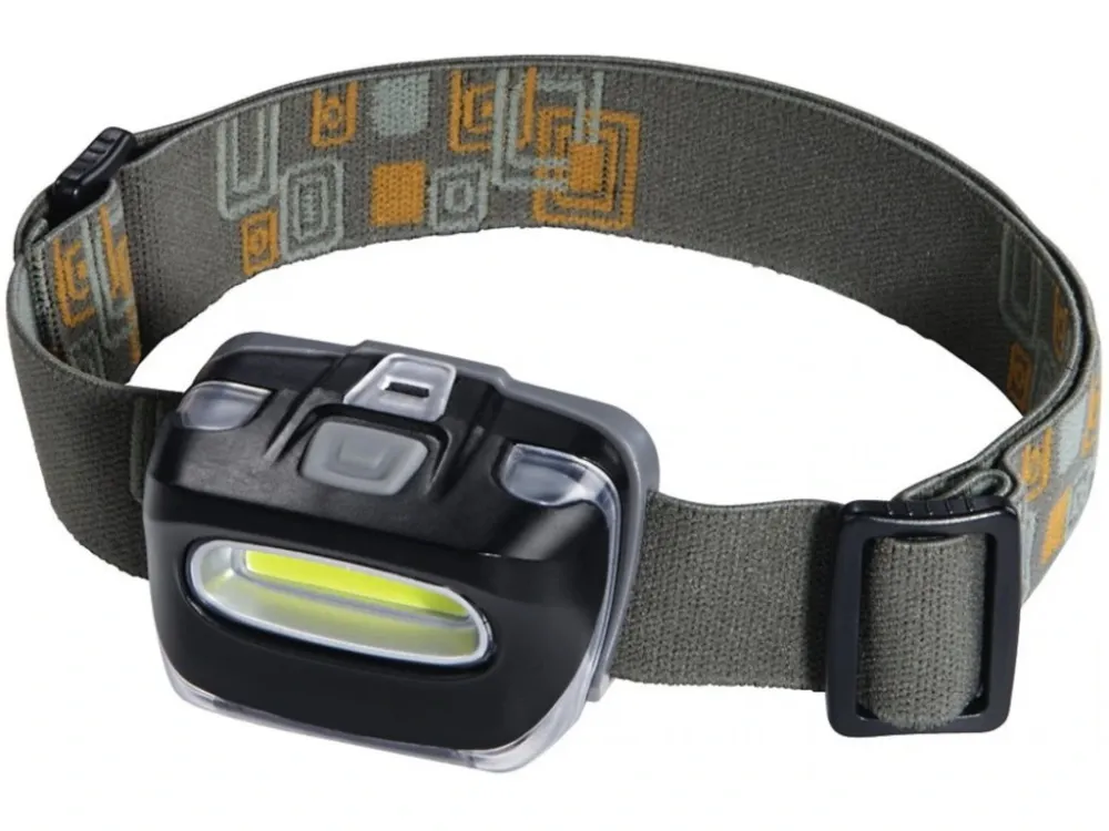 Lehká čelovka s LED COB diodami, dosvit 15 m, pro 3x AAA baterie Top Prodej