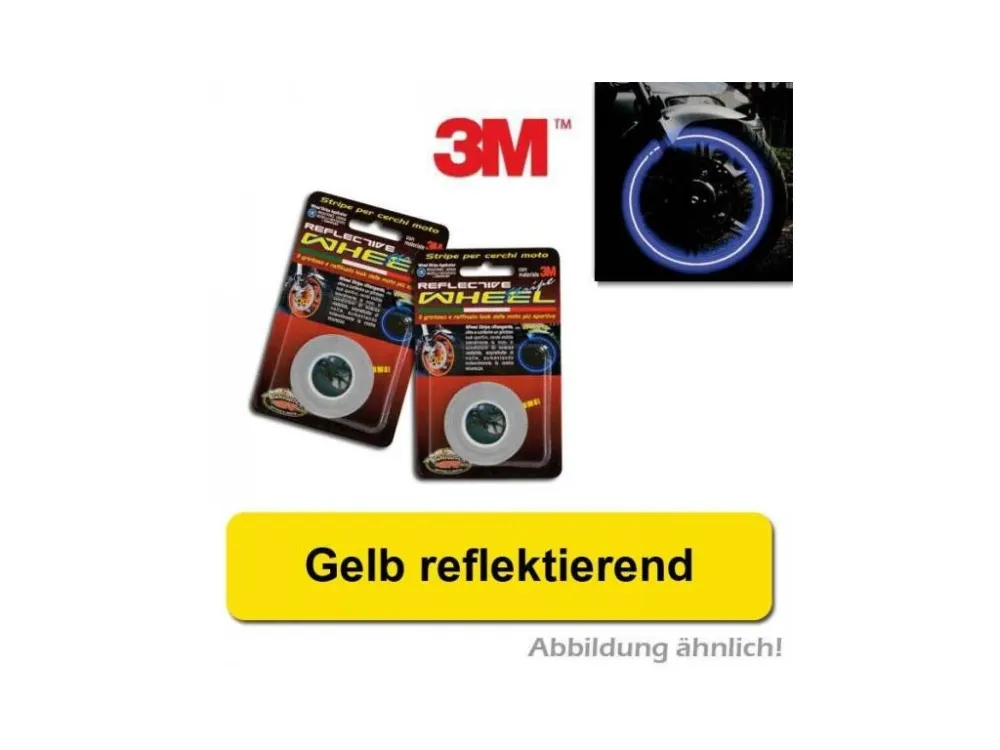 Akční Cena 3M proužky na ráfky kola reflexní žlutá, 5mm, 6 metrů, až na 18´´ kola