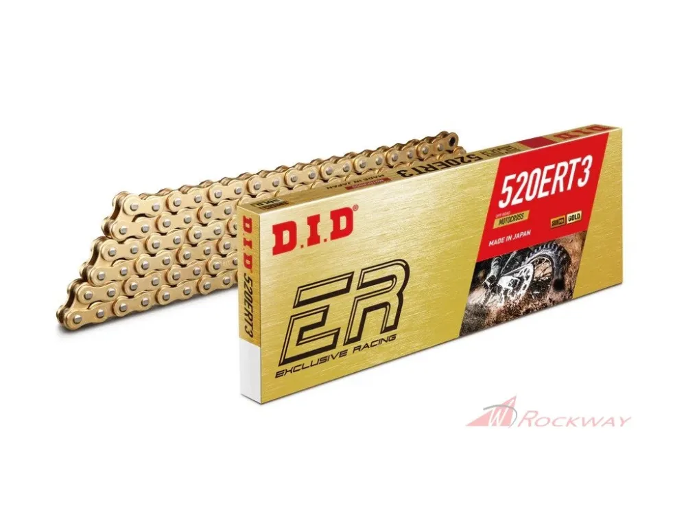 Finální Výprodej Motokrosový řetěz D.I.D Chain 520ERT3 116 článků Zlatá/Zlatá- 5A