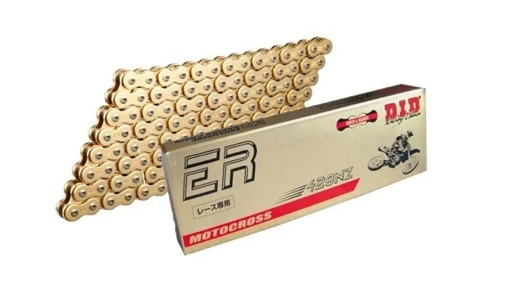 Objednat Nyní Zesílený netěsněný řetěz D.I.D Chain 428NZ SDH 142 L Zlatá/Černá