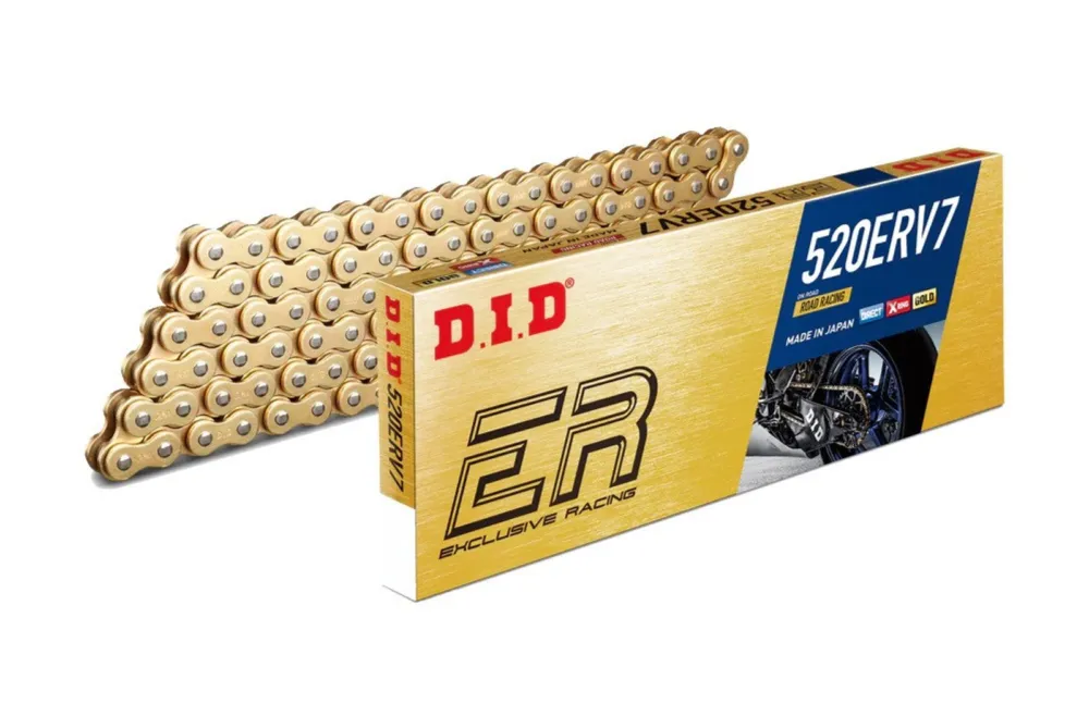 Street závodní řetěz D.I.D Chain 520ERV7 160 L Zlatá/Zlatá Výprodej
