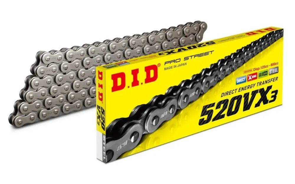VX série X-Kroužkový řetěz D.I.D Chain 520VX3 126 článků Koupit Online