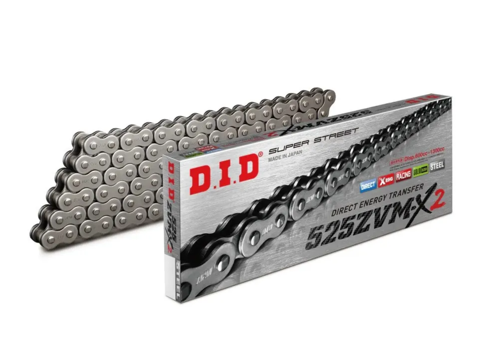 ZVM-X série X-Kroužkový řetěz D.I.D Chain 525ZVM-X2 116 článků Rychlé Dodání