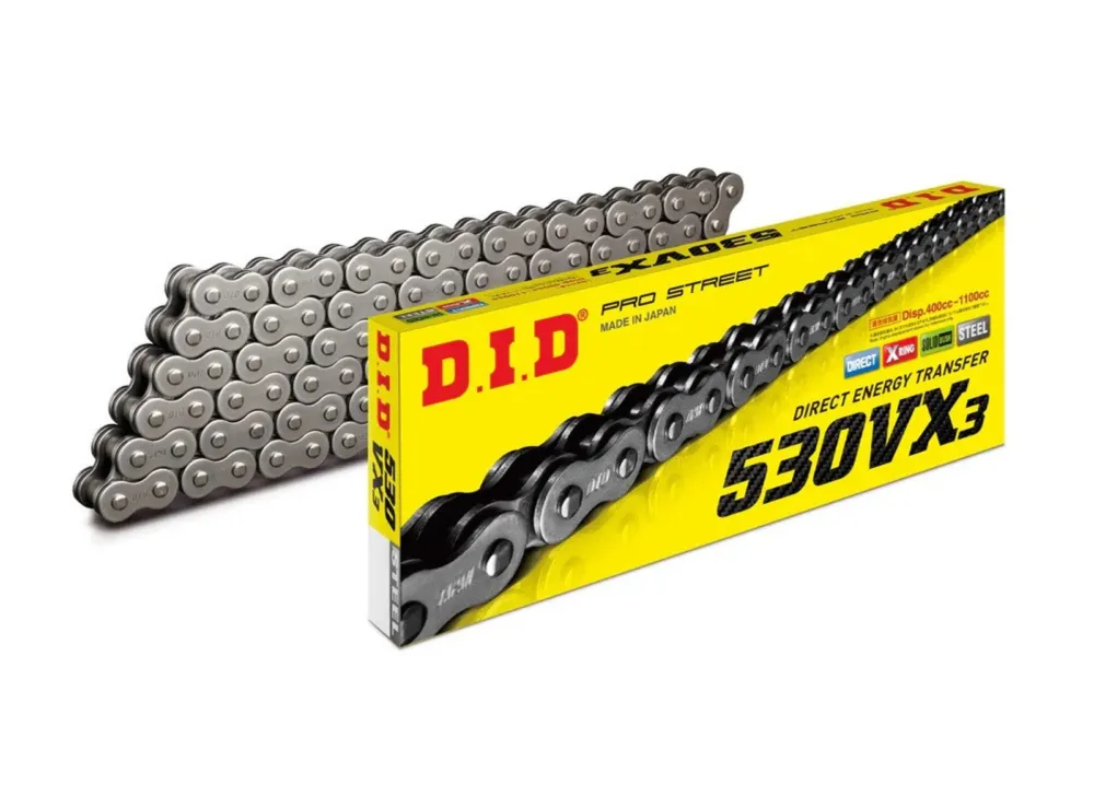 Omezená Nabídka VX série X-Kroužkový řetěz D.I.D Chain 530VX3 120 článků