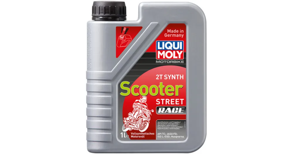 Autentický LIQUI MOLY motorový olej MOTORBIKE 2T Synth Scooter Race 1l