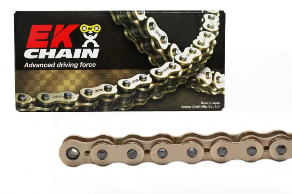 Objednat Nyní QX-kroužkový řetěz OEM kvality EK 530 MVXZ2 110 článků, Černo/Zlatý