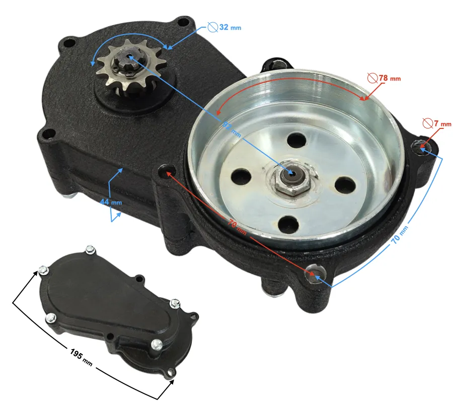 Novinka Převodovka Minibike, Minicross